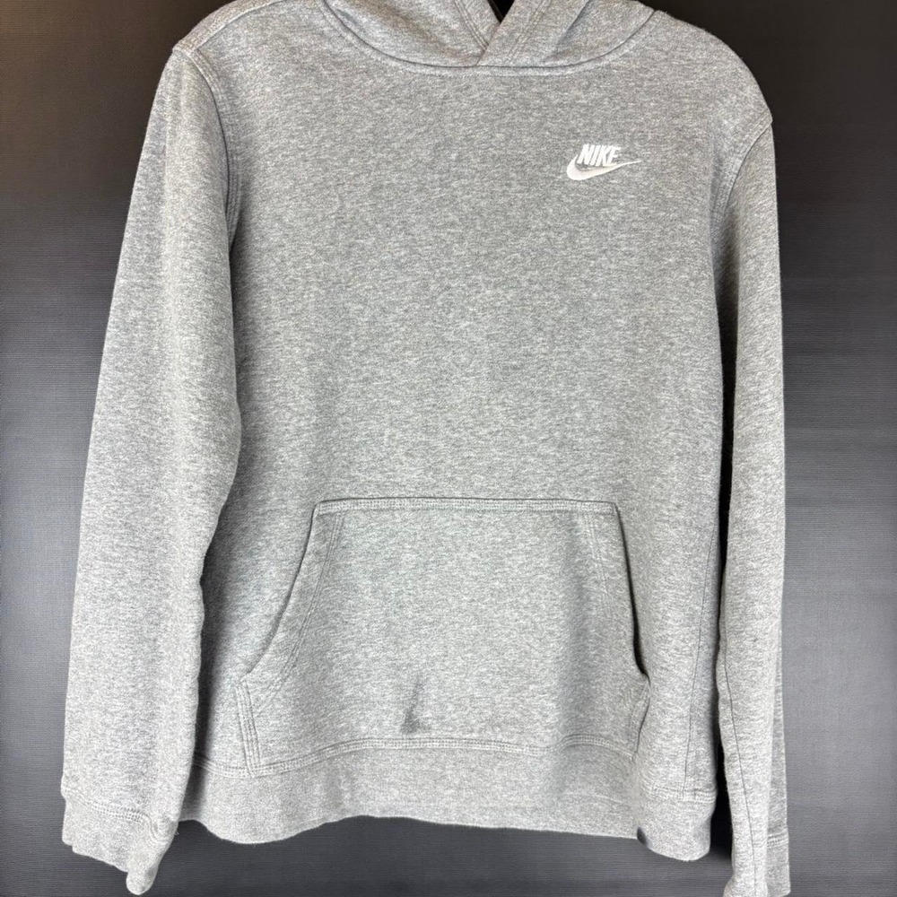 Womens Nike grey cropped hoodie